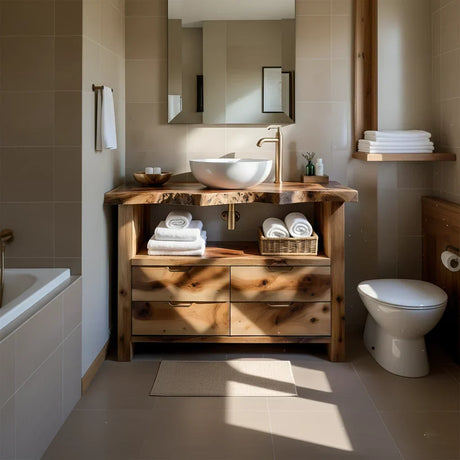 Elevating Bathroom Luxury with Traditional Solid Wood Vanities