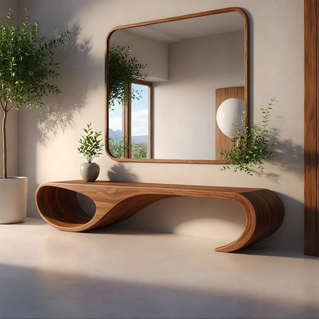 Handcrafted Solid Wood Benches: Natural Elegance for Modern Living Spaces